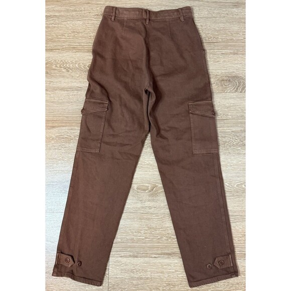 Wilfred Free cargo Utility Pant Mid-Rise Garment  Brown Size 6 Straight Leg - Picture 6 of 13
